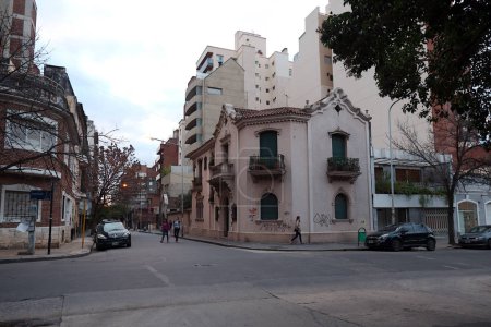 Cordoba City, Cordoba, Argentina - 2019: A traditional house near the downtown district displays the typical architectonic style of this city.