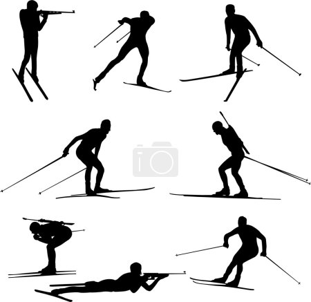Biathlon silhouettes