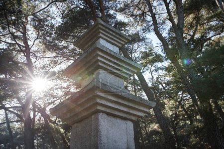 Three-story Stone Pagoda in Gyeongju.