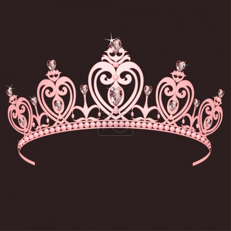Beautiful shining true princess crown