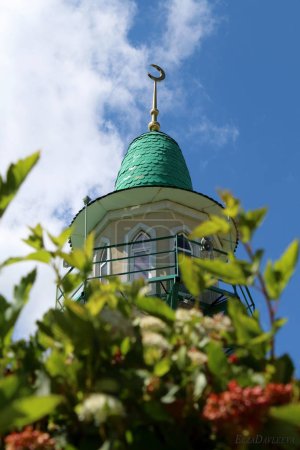 mosque in sunny summer
