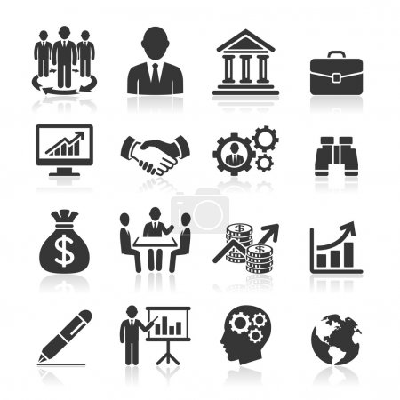 Business icons, management and human resources set