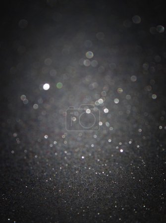 Silver background. Elegant abstract background with bokeh defocused lights