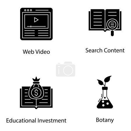  Let's have a look at education technology filled icons pack providing precocious captivating learning vectors which you can be varied easily as per your task. Grab it now! 