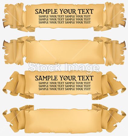 Old banner vector