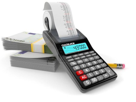 Calculator with euro currency