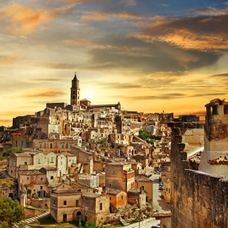 Beautiful Matera - ancient city of Italy