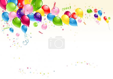 Festive balloons background
