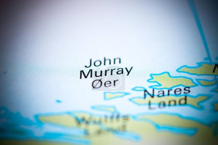 John Murray Oer. Greenland on a map