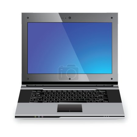 Stylish professional icon of the laptop