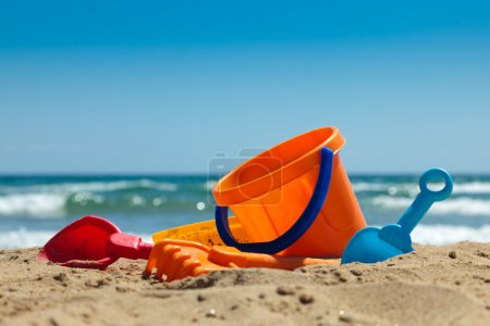 Plastic toys for beach