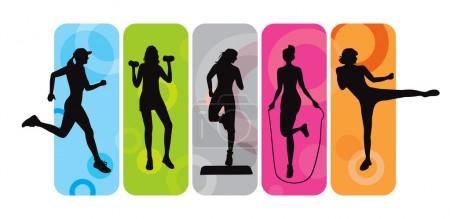 Fitness silhouettes