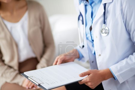 Doctor with medical card