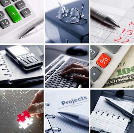 Business photos collage