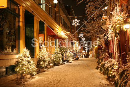 Christmas night in Quebec City