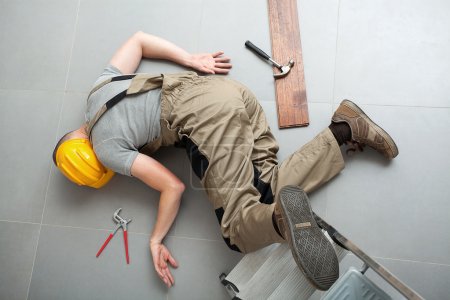 Handyman fell from ladder