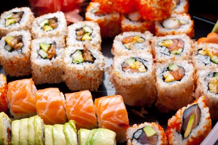 Sushi and rolls