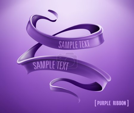Purple ribbon.