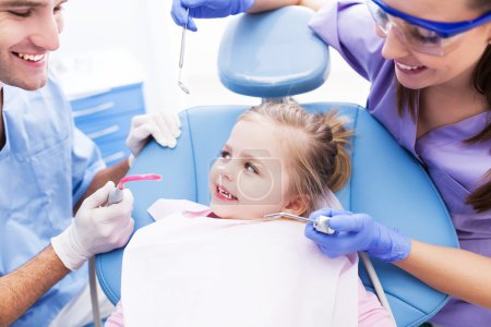 Girl at the dentist