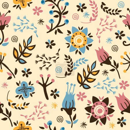 Floral seamless pattern.Gentle background.