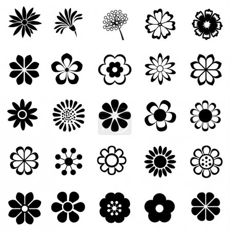 flower vector set