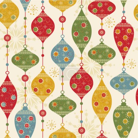 Seamless pattern with balls and stars