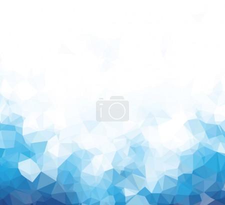 Background abstract triangle geometry pattern blue blank page