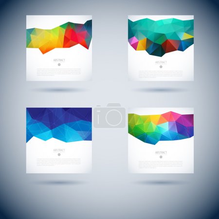 Set of abstract vector background