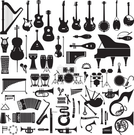 60 images of musical instruments