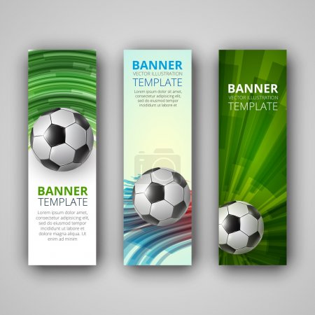 A set of modern vector banners