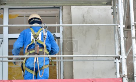 worker on a scaffold