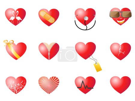 Loving hearts set for Valentine design