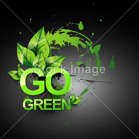 Go green vector symbol