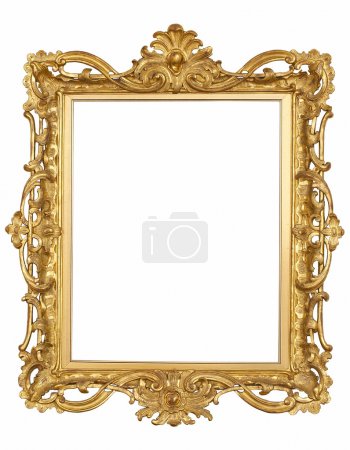 Antique gold Frame isolated