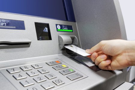 ATM insert card