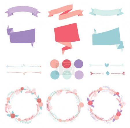 Set of colorful circle diagram for your design