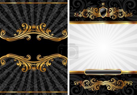 Gold & black luxury background
