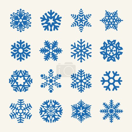 Snowflakes vector collection