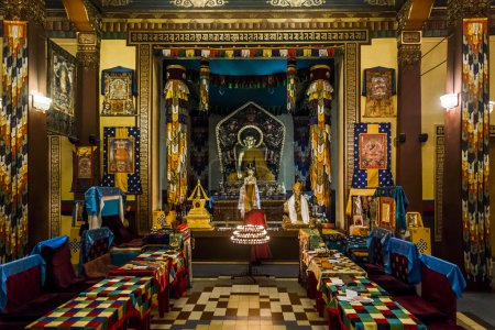The Interior of the Buddhist temple