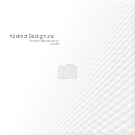 Abstract background with a perspective, white texture. Vector illustration