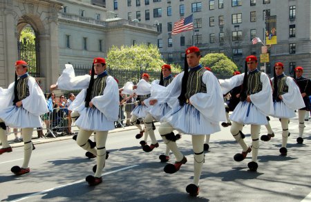 NYC: Marchers at Greek Independence Day Parade