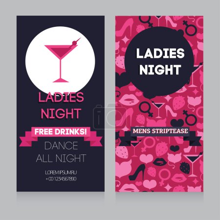 Girls only party invitation template
