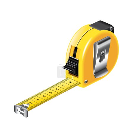 Tape measure isolated on white vector