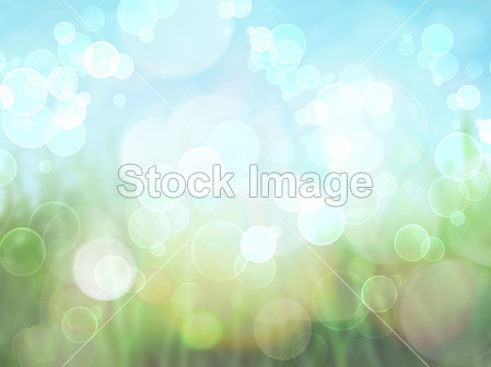 Spring Background with brokeh effect