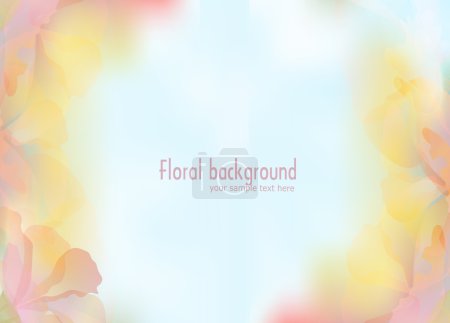 Vector background with a delicate flower petals