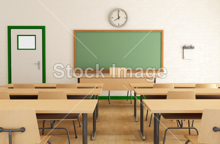 Classroom without students