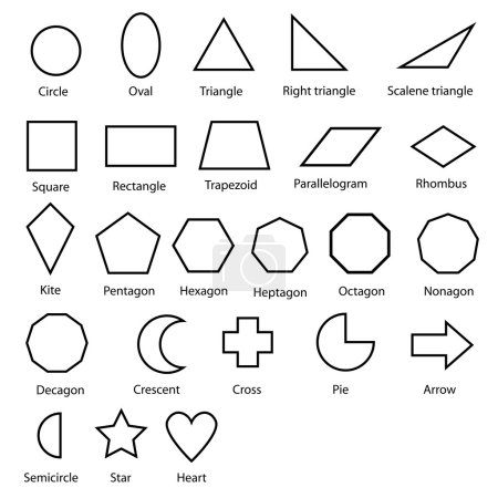Geometric shapes vector