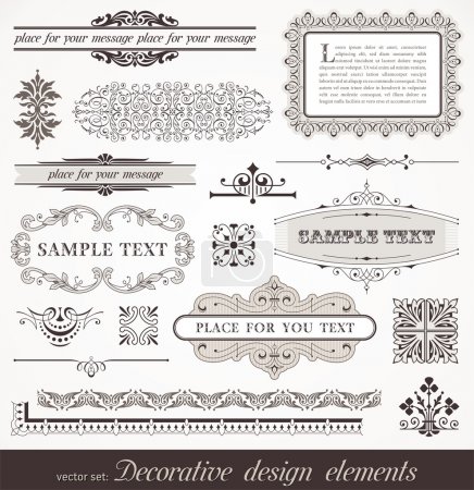 Vector decorative design elements & page decor