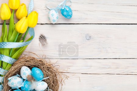 Easter decorations background