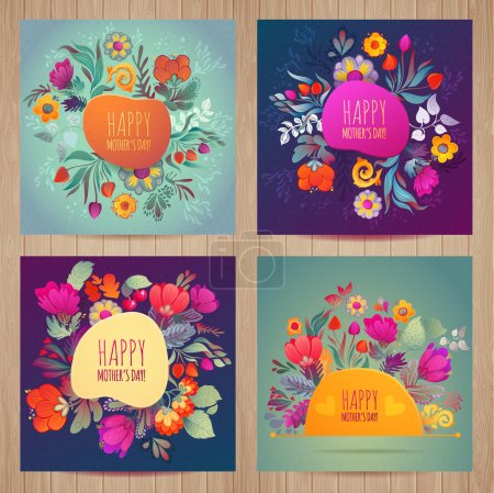 Greeting Card Happy Mother's Day set